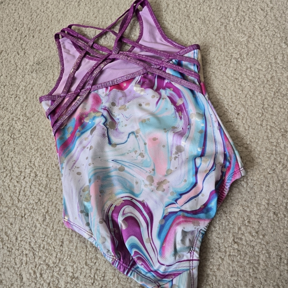 Girls Youth 7 8 Justice Leotard - Picture 9 of 9